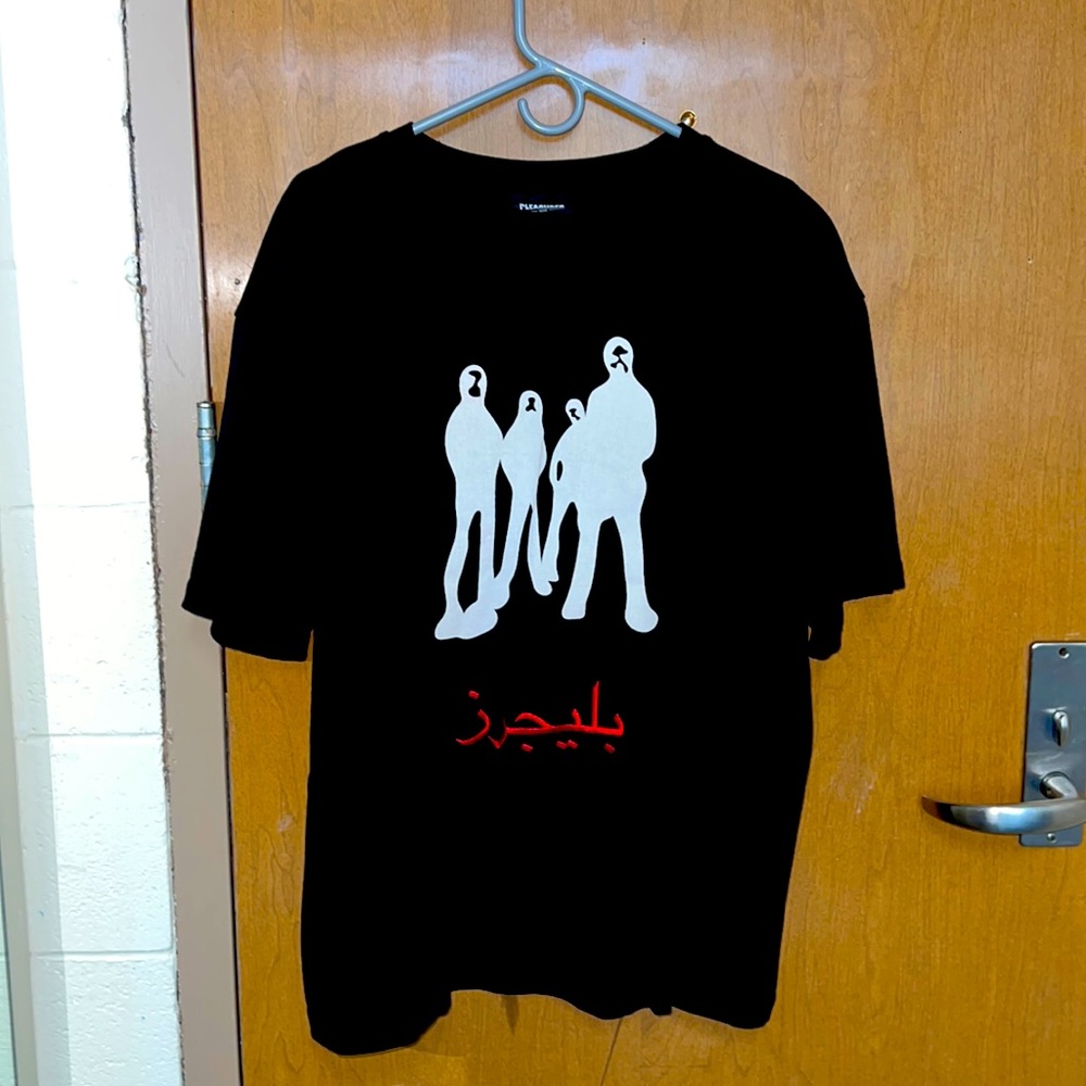 PLEASURES Listen Heavyweight Shirt Graphic Tee w/ Embroidery // Size XL //